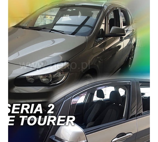 ΑΝΕΜΟΘΡΑΥΣΤΕΣ ΓΙΑ BMW ΣΕΙΡΑ 2 F45 ACTIVE TOURER 5D 2015-2021 ΖΕΥΓΑΡΙ ΑΠΟ ΕΥΚΑΜΠΤΟ ΦΙΜΕ ΠΛΑΣΤΙΚΟ HEKO - 2 ΤΕΜ.