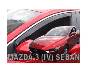 ΑΝΕΜΟΘΡΑΥΣΤΕΣ ΓΙΑ MAZDA 3 4D 2019+  ΖΕΥΓΑΡΙ ΑΠΟ ΕΥΚΑΜΠΤΟ ΦΙΜΕ ΠΛΑΣΤΙΚΟ HEKO - 2 ΤΕΜ.
