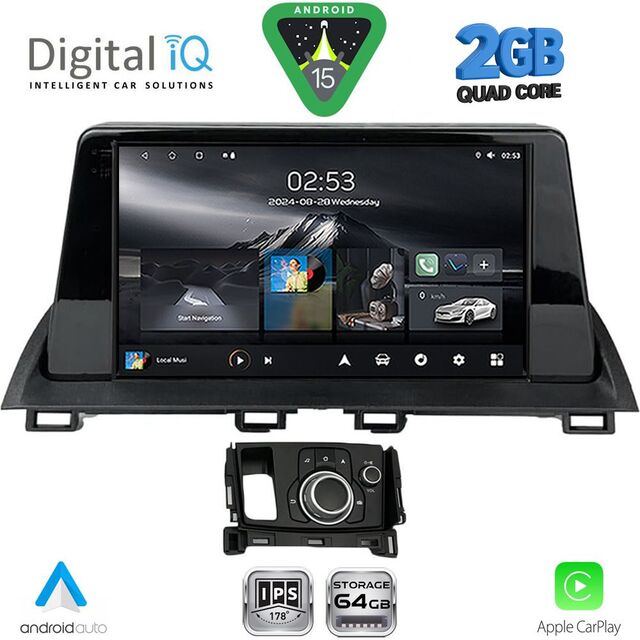 DIGITAL IQ RSD 1386_CPA (9inc) MULTIMEDIA TABLET for MAZDA CX4 mod. 2016-2025