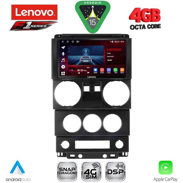 LENOVO SSQ 9293_CPA (9inc) MULTIMEDIA TABLET for JEEP WRANGLER  mod. 2006-2011