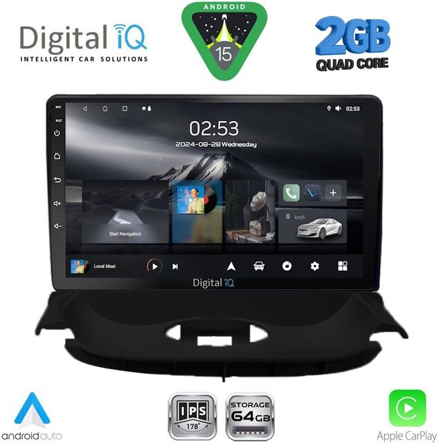DIGITAL IQ RSD 1505_CPA (9inc) MULTIMEDIA TABLET for PEUGEOT 206 mod. 1998-2006