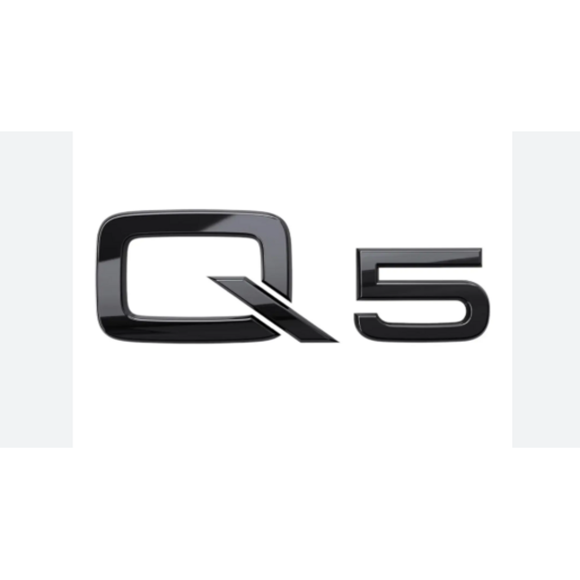 Αυτοκόλλητο μεταλλικό μαύρο - Q5 Audi