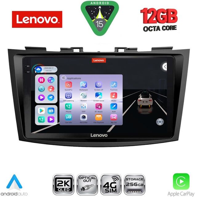 LENOVO SSZ 12685_CPA (9inc) MULTIMEDIA TABLET for SUZUKI SWIFT mod. 2011-2016