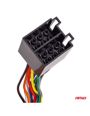Amio – Φίσα ISO 13PIN Αρσενική CCA 12V 5A για Σταθερή Σύνδεση & Αξιόπιστη Λειτουργία Φωτισμού – 1 Τεμ. (04445/AM)