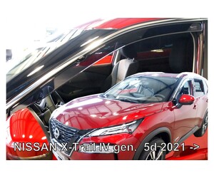 ΑΝΕΜΟΘΡΑΥΣΤΕΣ ΓΙΑ NISSAN X-TRAIL 5D 2021+ ΖΕΥΓΑΡΙ ΑΠΟ ΕΥΚΑΜΠΤΟ ΦΙΜΕ ΠΛΑΣΤΙΚΟ HEKO - 2 ΤΕΜ.