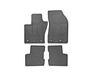 Cik - ΠΑΤΑΚΙΑ ΑΥΤΟΚΙΝΗΤΟΥ ΑΠΟ ΛΑΣΤΙΧΟ ΓΙΑ FIAT 500X 2014+ ΣΕ ΜΑΥΡΟ ΧΡΩΜΑ ΜΕ ΚΟΥΜΠΩΜΑΤΑ - 4 ΤΕΜ. (RM.FI.0003/CK)