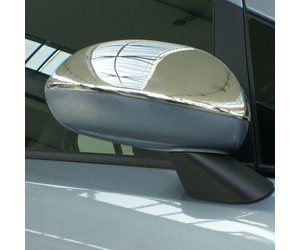 ΚΑΠΑΚΙΑ ΚΑΘΡΕΠΤΩΝ ΓΙΑ OPEL CORSA D HB 5D / 3D 2006-2015 / OPEL CORSA E HB 5D 2015+ ΧΡΩΜΙΟΥ 2 ΤΕΜ. ΜΕΤΑΛΛΙΚΑ