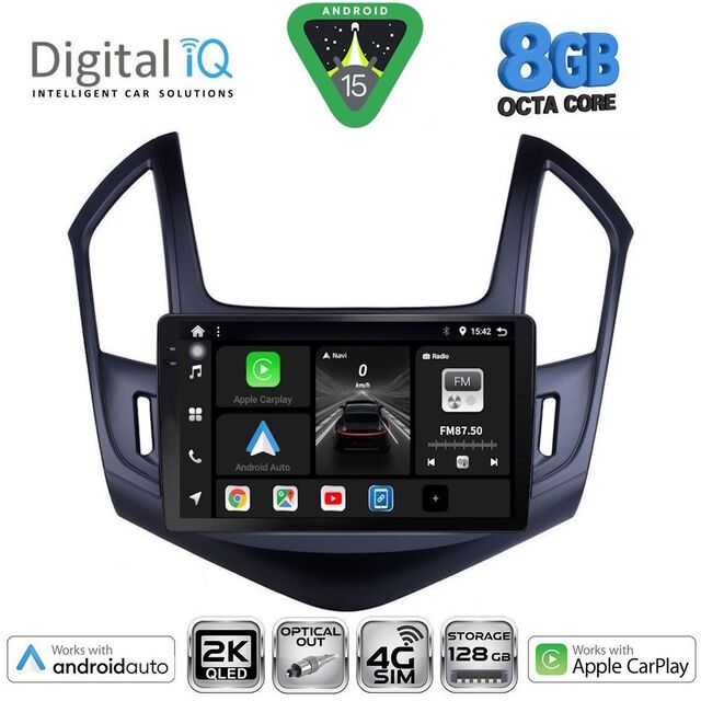 DIGITAL IQ BXK 20076B_CPAA (9inc) MULTIMEDIA TABLET for CHEVROLET CRUZE mod. 2013-2015