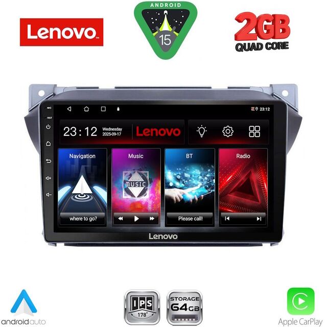 LENOVO LVD 2670_CPA (9inc) MULTIMEDIA TABLET for SUZUKI ALTO - NISSAN PIXO mod. 2009-2014