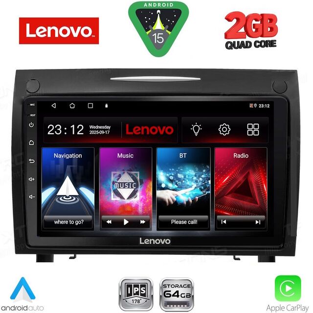 LENOVO LVD 2419_CPA (9inc) MULTIMEDIA TABLET for MERCEDES SLK (R171) mod. 2004-2010