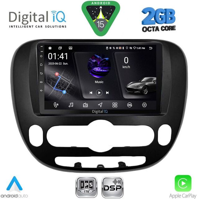 DIGITAL IQ RSF 4321_CPA (9inc) MULTIMEDIA TABLET for KIA SOUL mod. 2013-2019