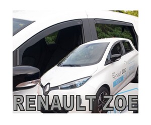 ΑΝΕΜΟΘΡΑΥΣΤΕΣ ΓΙΑ RENAULT ZOE 5D 2012+ ΣΕΤ ΑΥΤΟΚΙΝΗΤΟΥ ΑΠΟ ΕΥΚΑΜΠΤΟ ΦΙΜΕ ΠΛΑΣΤΙΚΟ HEKO - 4 ΤΕΜ.