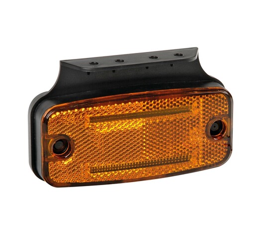 ΦΩΣ ΟΓΚΟΥ S18 2 LED ΠΟΡΤΟΚΑΛΙ 10/30V ΜΕ ΑΝΑΚΛΑΣΤΗΡΑ (114x54 mm) -1ΤΕΜ.