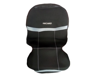 ΗΜΙΚΑΛΥΜΜΑΤΑ ΚΑΘΙΣΜΑΤΩΝ BUCKET RECARO ΜΑΥΡΟ/ΓΚΡΙ ΜΕ ΥΠΟΔΟΧΗ ΠΡΟΣΚΕΦΑΛΟΥ VELCRO & ΠΡΟΣΚΕΦΑΛΟ - 2 ΤΕΜ.