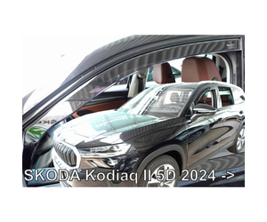 ΑΝΕΜΟΘΡΑΥΣΤΕΣ ΓΙΑ SKODA KODIAQ 5D 2024+ ΣΕΤ ΑΥΤΟΚΙΝΗΤΟΥ ΑΠΟ ΕΥΚΑΜΠΤΟ ΦΙΜΕ ΠΛΑΣΤΙΚΟ HEKO - 4 ΤΕΜ.