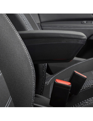 Ολοκληρωμένος Τεμπέλης Καθίσματος ARMSTER 3 PLUG & PLAY για Renault Express Van LHD 2021+ (με Εργοστασιακό Υποβραχιόνιο) από Πλαστικό και Vegan Δέρμα σε Μαύρο Χρώμα RATI - 1 τεμ.
