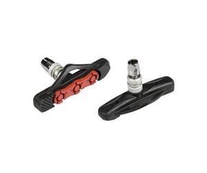 ΤΑΚΑΚΙΑ ΦΡΕΝΩΝ ΠΟΔΗΛΑΤΟΥ (CITY/MTB BIKE) PREMIUM 72mm PF-12 ΜΑΥΡΟ/ΚΟΚΚΙΝΟ 2ΤΕΜ.