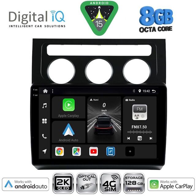 DIGITAL IQ BXK 20767_CPAA CLIMA (10inc) MULTIMEDIA TABLET for VW TOURAN mod. 2003-2010
