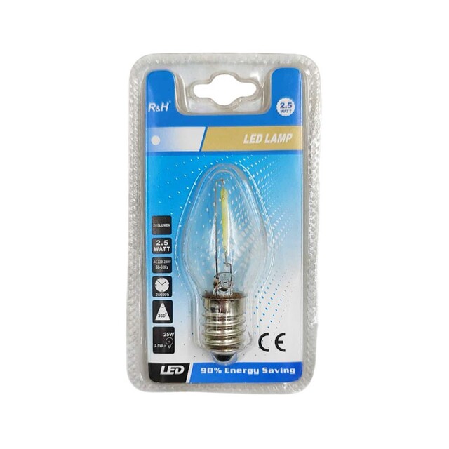 LED ΛΑΜΠΑ 2.5W 200LUMEN ΛΕΥΚΟ ΦΩΣ