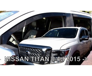 ΑΝΕΜΟΘΡΑΥΣΤΕΣ ΓΙΑ NISSAN TITAN 4D 2015+ ΣΕΤ ΑΥΤΟΚΙΝΗΤΟΥ ΑΠΟ ΕΥΚΑΜΠΤΟ ΦΙΜΕ ΠΛΑΣΤΙΚΟ HEKO - 4 ΤΕΜ.