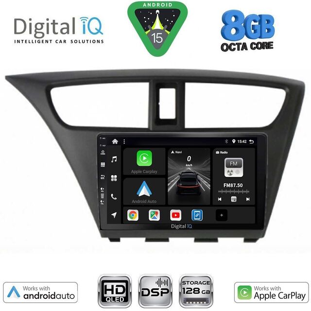 DIGITAL IQ BXF 7190_CPAA (9inc) MULTIMEDIA TABLET for HONDA CIVIC mod. 2012-2016