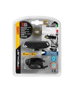 ΦΩΣ ΕΜΠΡΟΣ ΠΟΔΗΛΑΤΟΥ COB LED ΜΑΥΡΟ 3 ΧΡΗΣΕΩΝ ΜΕ USB