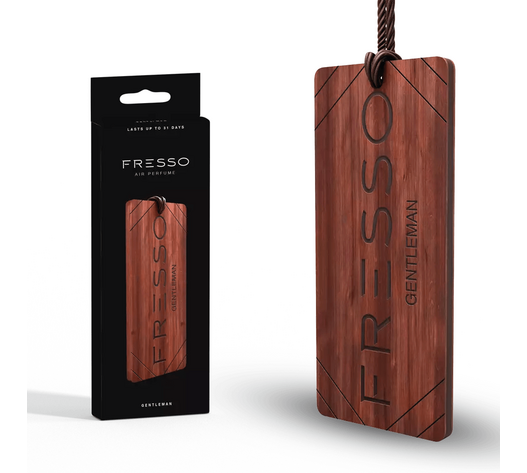 Fresso - Ξύλινο Κρεμαστό Αρωματικό Αυτοκινήτου Gentleman - 1 τεμ. (159020/FRE)