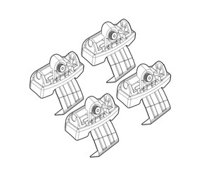 ΑΚΡΑ ΓΙΑ ΜΠΑΡΕΣ NORDRIVE ΓΙΑ FORD C-MAX 11/10+ KIT