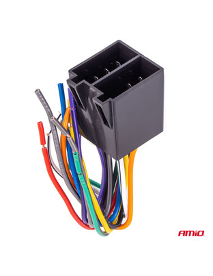 Amio – Φίσα ISO 13PIN Αρσενική CCA 12V 5A για Σταθερή Σύνδεση & Αξιόπιστη Λειτουργία Φωτισμού – 1 Τεμ. (04445/AM)