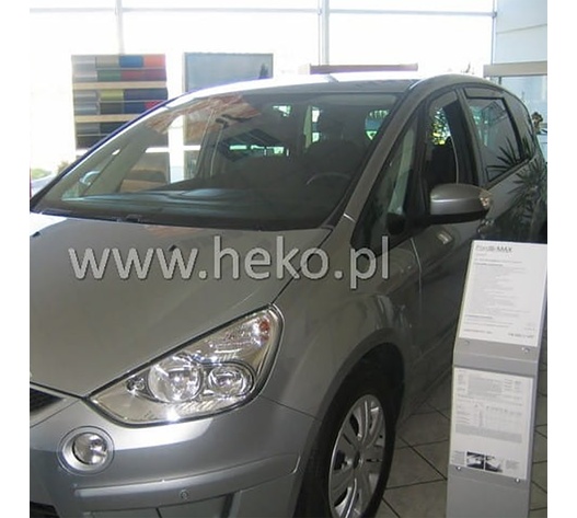 ΑΝΕΜΟΘΡΑΥΣΤΕΣ ΓΙΑ FORD S-MAX 5D 2006-2010 ΖΕΥΓΑΡΙ ΑΠΟ ΕΥΚΑΜΠΤΟ ΦΙΜΕ ΠΛΑΣΤΙΚΟ HEKO - 2 ΤΕΜ.