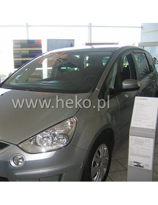 ΑΝΕΜΟΘΡΑΥΣΤΕΣ ΓΙΑ FORD S-MAX 5D 2006-2010 ΖΕΥΓΑΡΙ ΑΠΟ ΕΥΚΑΜΠΤΟ ΦΙΜΕ ΠΛΑΣΤΙΚΟ HEKO - 2 ΤΕΜ.