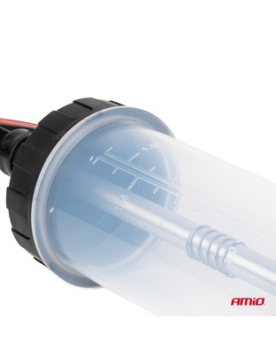 Amio - Σύριγγα αναρρόφησης & αλλαγής υγρών 1500ml με εύκαμπτο σωλήνα – Για λάδια Υγρά Φρένων & Ψυκτικά - 1 τεμ. (04278/AM)