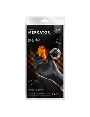 Amio - ΓΑΝΤΙΑ ΝΙΤΡΙΛΙΟΥ MERCATOR GOGRIP ΣΕ ΜΑΥΡΟ ΧΡΩΜΑ XX-LARGE (XXL) 4ΤΕΜ. (MER20779/AM)