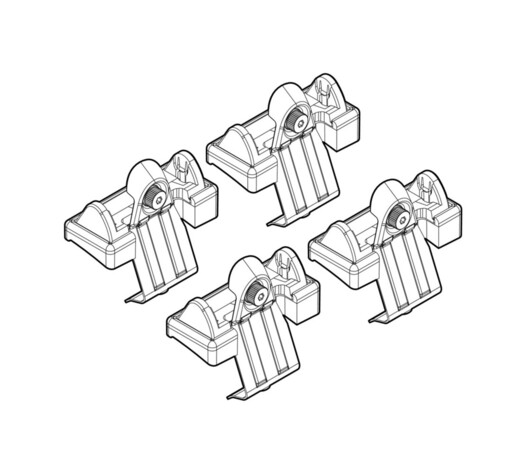 ΑΚΡΑ ΓΙΑ ΜΠΑΡΕΣ NORDRIVE ΓΙΑ FIAT 500L 09/12+ KIT