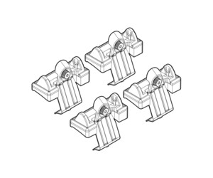 ΑΚΡΑ ΓΙΑ ΜΠΑΡΕΣ NORDRIVE ΓΙΑ FIAT 500L 09/12+ KIT