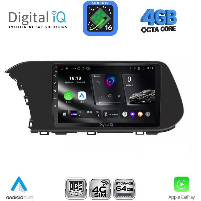 DIGITAL IQ RTG 6220_CPA (10inc) MULTIMEDIA TABLET for HYUNDAI i20 - BAYON mod. 2020-2026