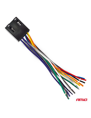 Amio – Φίσα ISO 13PIN Αρσενική CCA 12V 5A για Σταθερή Σύνδεση & Αξιόπιστη Λειτουργία Φωτισμού – 1 Τεμ. (04445/AM)