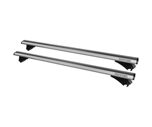 MENABO ΜΠΑΡΕΣ ΟΡΟΦΗΣ ΑΛΟΥΜΙΝΙΟΥ LEOPARD XL SILVER 135 cm ΣΕ ΑΣΗΜΙ ΧΡΩΜΑ ΓΙΑ Daihatsu Terios III (F800) 5 doors 2017> ME FLUSH RAILS - 2 ΤΕΜ.  (8860/MB)