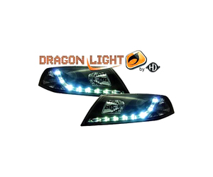 ΦΑΝΑΡΙΑ ΓΙΑ SKODA OCTAVIA 5 05.04-09.08 DRAGONLIGHT+LED BLACK