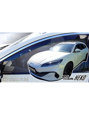 Heko - Ανεμοθραύστες για Byd Seal 6 5 Doors 2024+ Ζευγάρι Απο Εύκαμπτο Φιμέ Πλαστικό - 2 τεμ. (ΑΝΕΜ.11316-1)
