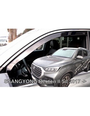 ΑΝΕΜΟΘΡΑΥΣΤΕΣ ΓΙΑ SSANGYONG REXTON 5D 2017+ ΖΕΥΓΑΡΙ ΑΠΟ ΕΥΚΑΜΠΤΟ ΦΙΜΕ ΠΛΑΣΤΙΚΟ HEKO - 2 ΤΕΜ.