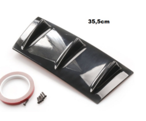 Diffuser Πίσω Προφυλακτήρα μαύρο γυαλιστερό universal 35cm