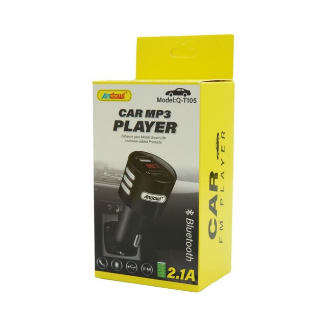 CAR MP3 PLAYER ΓΙΑ ΤΟ ΑΥΤΟΚΙΝΗΤΟ BLUETOOTH 2.1A ANDOWL Q-T105