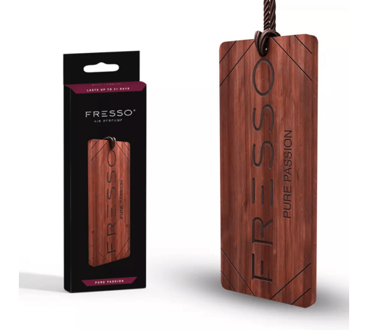 Fresso - Ξύλινο Κρεμαστό Αρωματικό Αυτοκινήτου Pure Passion - 1 τεμ. (159204/FRE)