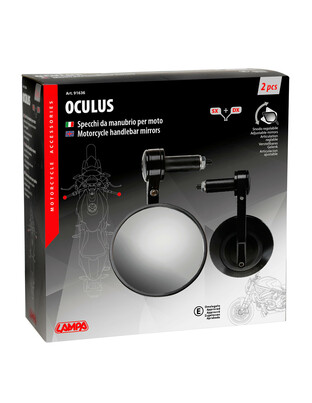 ΚΑΘΡΕΠΤΕΣ MOTO ΓΙΑ ΑΝΤΙΒΑΡΟ ΣΤΡΟΓΓΥΛΟΙ  95,5mm/18-23mm OCULUS LAMPA - 2 ΤΕΜ