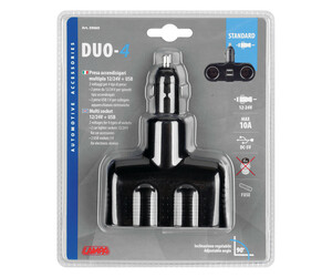 ΑΝΤΑΠΤΟΡΑΣ ΑΝΑΠΤΗΡΑ 2 ΦΙΣ ΑΝΑΠΤΗΡΑ+2 USB 12/24V DUO-4