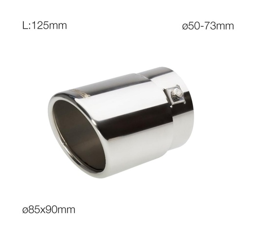 ΑΚΡΟ ΕΞΑΤΜΙΣΗΣ INOX TRX9 SIMONI RACING - 1 ΤΕΜ.