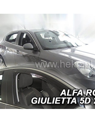 ΑΝΕΜΟΘΡΑΥΣΤΕΣ ΓΙΑ ALFA ROMEO GIULIETTA 5D 2010- ΖΕΥΓΑΡΙ ΑΠΟ ΕΥΚΑΜΠΤΟ ΦΙΜΕ ΠΛΑΣΤΙΚΟ HEKO - 2 ΤΕΜ.