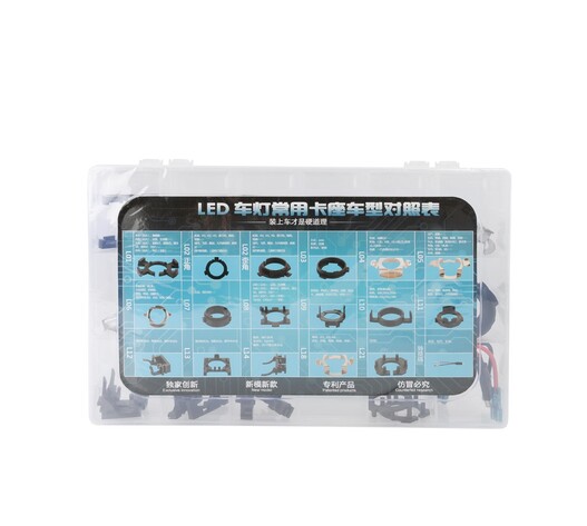 KIT ΜΕ ΑΝΤΑΠΤΟΡΕΣ ΓΙΑ ΛΑΜΠΕΣ LED 36 ΤΕΜΑΧΙΩΝ ΣΕ ΒΑΛΙΤΣΑΚΙ ΠΛΑΣΤΙΚΟ M-TECH
