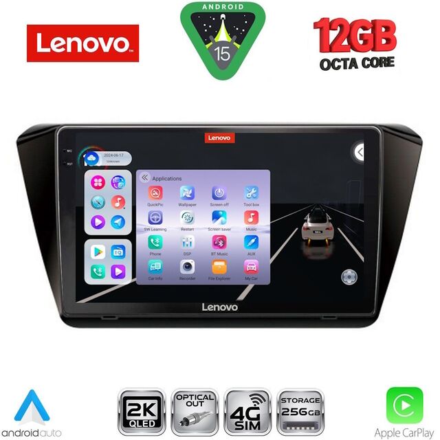 LENOVO SSZ 12605_CPA (10inc) MULTIMEDIA TABLET for SKODA SUPERB mod. 2015-2023